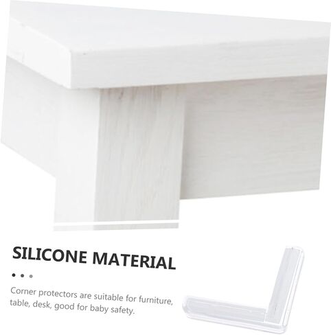 10pcs حماة زاوية سيليكون صافية طاولة الحافة الحافة ناعمة ومريحة مصدات سلامة الأثاث سهلة الاستخدام وتخزينها من أجل السلامة in Kuwait