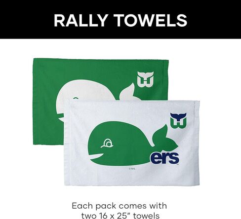 NHL Hartford Whalers, Whaler Time, Fan Towel 2 Pack, 16 x 25 Inches in Saudi Arabia