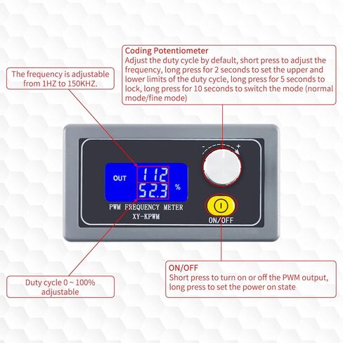 XY-MP05 5A 150W DC 6-30V Motor Speed Controller 1Hz-150kHz PWM Pulse Frequency Motor LED Lighting Dimming Controller in Saudi Arabia