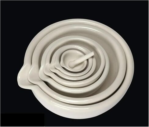 Porcelainmortar60mm/80mm/90mm/100mm/130mm/160mm/216mm/254mm Mixing Bowl Bowl Set White Lab Tools (254mm) in Kuwait