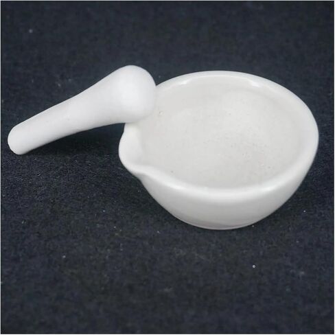 Porcelainmortar60mm/80mm/90mm/100mm/130mm/160mm/216mm/254mm Mixing Bowl Bowl Set White Lab Tools (254mm) in Kuwait