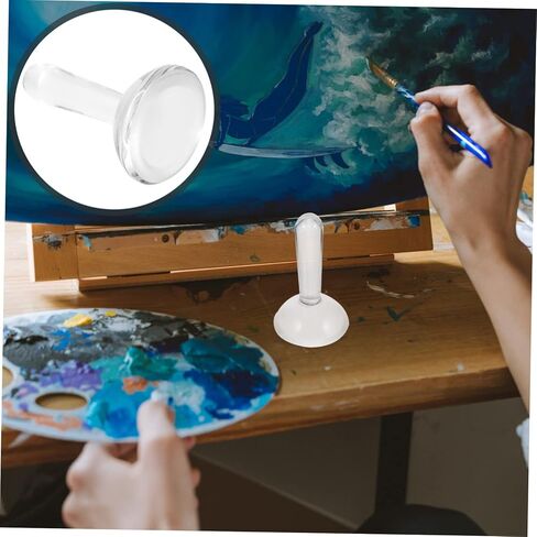 Nuobesty Pigment Glass طحن مدقة فنية شفافة لخلط الدهانات الزيت المائي المائي التقليدية الطلاء الصيني المريح متعدد الوظائف مولر in Kuwait