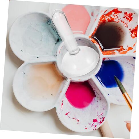 Nuobesty Pigment Glass طحن مدقة فنية شفافة لخلط الدهانات الزيت المائي المائي التقليدية الطلاء الصيني المريح متعدد الوظائف مولر in Kuwait