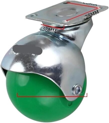 4pcs 2 بوصة مسطح أريكة العجلة كروية نايلون دوارة الأثاث الأثاث طاولة القهوة tpr صامتة (بروك الفرامل) in Kuwait