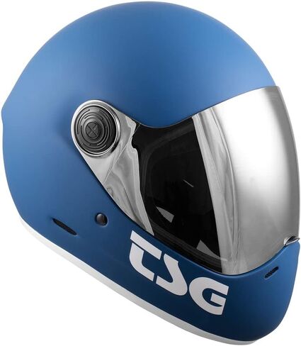 TSG - Pass Pro Full-face Helmet w/Two Visors | Performance Helmet for Downhill Skateboarding, E-Skating, E-Onewheeling, Longboarding | Compact, Aerodynamic | Scratch Proof Visor, Nose Ports, Anti Fog in Saudi Arabia