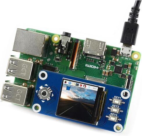1.3 بوصة IPS شاشة LCD قبعة متوافقة مع Raspberry PI 5/4B/3B+/3B // A+/Zero W/Wh/Zero 2 W/Pico/Pico 2W ، إلخ. 240 × 240 بكسل ، واجهة SPI ، مع وحدة تحكم مضمنة in Saudi Arabia