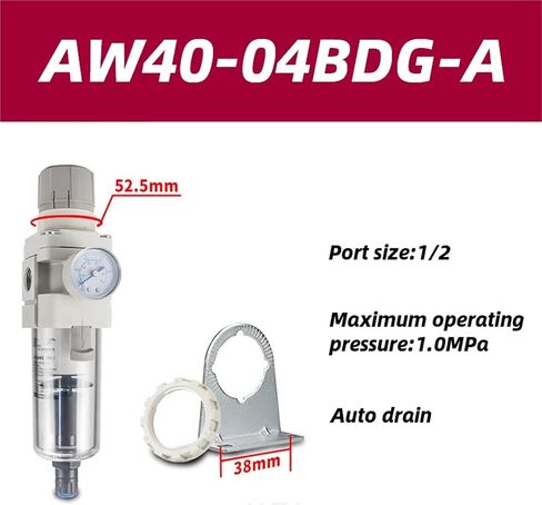 1pc AW10/20/30/40 Air Oil-Water Separator air Filter Pressure regulating Valve AW20-02BG-A AW30-03BG-A(AW40-04BDG-A) in Saudi Arabia