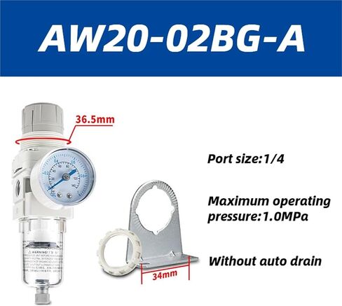 1pc AW10/20/30/40 Air Oil-Water Separator air Filter Pressure regulating Valve AW20-02BG-A AW30-03BG-A(AW40-04BDG-A) in Saudi Arabia
