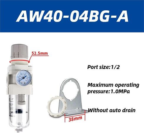 1pc AW10/20/30/40 Air Oil-Water Separator air Filter Pressure regulating Valve AW20-02BG-A AW30-03BG-A(AW40-04BDG-A) in Saudi Arabia