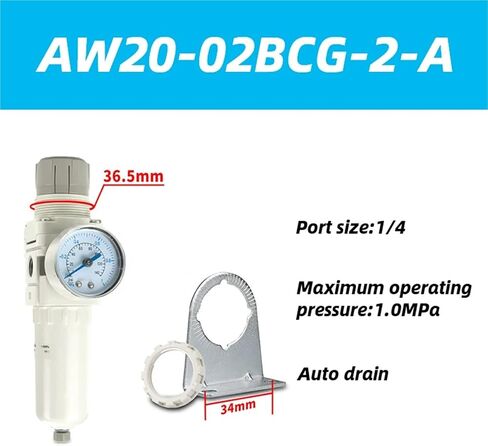 1pc AW10/20/30/40 Air Oil-Water Separator air Filter Pressure regulating Valve AW20-02BG-A AW30-03BG-A(AW40-04BDG-A) in Saudi Arabia