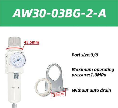1pc AW10/20/30/40 Air Oil-Water Separator air Filter Pressure regulating Valve AW20-02BG-A AW30-03BG-A(AW40-04BDG-A) in Saudi Arabia