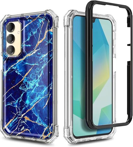 بالنسبة لحالة الهاتف Samsung Galaxy A36 5G ، فإن الحالة المغناطيسية [متوافقة مع MAG-SAFE] [10 أقدام من الدرجة العسكرية التي تم اختبارها] علبة الواقية الواقية المقاومة للصدمات (GLITTER AQUA/PURPLE in Kuwait