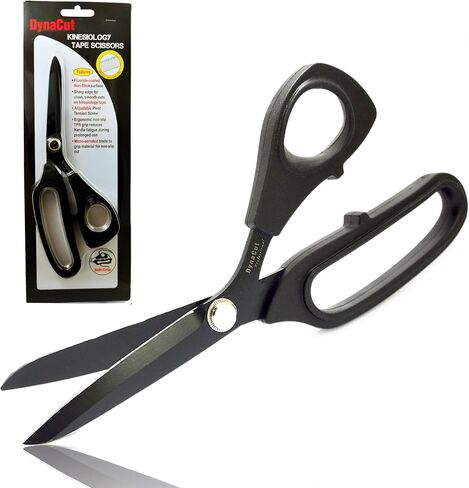 Kinesiology Tape Scissors Non-Stick Fluorine Coated Stainless Steel Blades, Ergonomic TPR Soft Grip – Precision Gum-Free Cutting for Sports Taping, Athletic, Medical Tape, and First Aid Use in Saudi Arabia