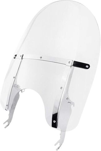 Green-L Clear Windshield Windscreen with Mounting Bracket Kit Fit for Harley Heritage Softail Slim Classic Fat Boy Deluxe 2000-2017 in Saudi Arabia