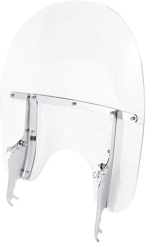 Green-L Clear Windshield Windscreen with Mounting Bracket Kit Fit for Harley Heritage Softail Slim Classic Fat Boy Deluxe 2000-2017 in Saudi Arabia