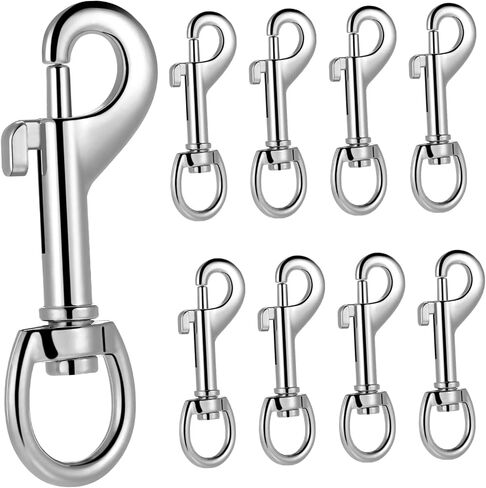 Supvox 24pcs Snap Hooks مقاطع دوارة ثقيلة للخدمة الأليفة لأدوات مفاتيح Pet Leashes وأكثر أمانًا سهلة الاستخدام موصلات حبل محمولة داخلية داخلية in Saudi Arabia