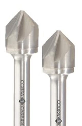 1/4 (120 °) 4 فلاوت Carbide Carbide Contersinks 1/4 × 2 in Kuwait