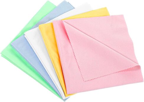5 PCS Flute Cleaning Cloth, Guitar Cleaning Cloth, Soft Cloth for Violin, Microfiber Cleaning Cloth Soft Lint Free Instrument Cleaning Cloth for Guitar Piano Brass Trumpet, Lenses, 12x12 inch in Saudi Arabia