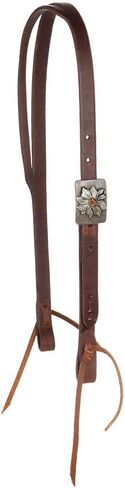 NRS Exclusive Silver Sleepy Sunflower Slit Ear Headstall Silver 3/4 in Saudi Arabia