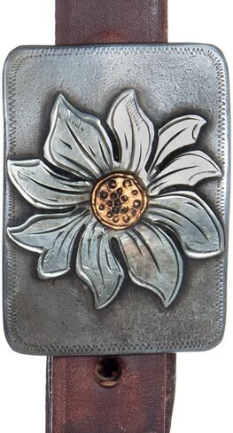 NRS Exclusive Silver Sleepy Sunflower Slit Ear Headstall Silver 3/4 in Saudi Arabia