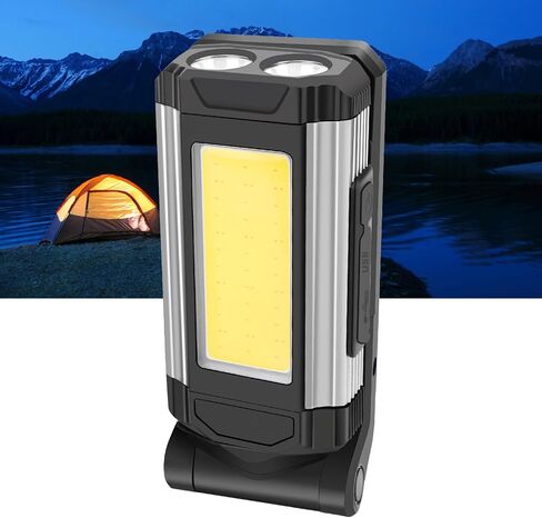 Folded Work Lights Aluminium Alloy USB Charging Magnetic COB Inspection Lamp Portable Fill Light (Red) in Saudi Arabia
