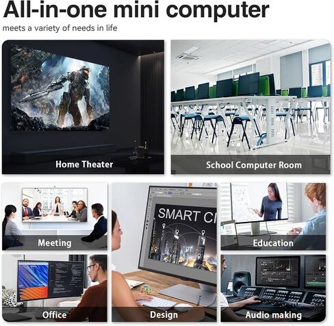 TRIGKRY Key R8 Mini PC, AMD Ryzen 7 8745HS (8C/16T, up to 4.9GHz), 32GB DDR5 5600MHz 1TB PCIE4.0 SSD, Radeon 780M Graphics Gaming PC, Triple 4K@144Hz Display, USB4, WiFi6+BT5.2+2.5G LAN Mini Computer in Kuwait