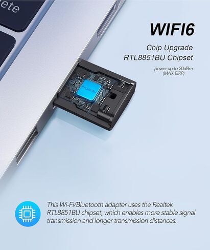 AX900MBPS WIFI 6 و Bluetooth 5.3 محول التحرير والسرد مزدوج النطاق 5/2.4 جيجا هرتز الشبكة اللاسلكية الخارجية USB Wi-Fi مستقبل للكمبيوتر المحمول/الكمبيوتر/سطح المكتب 4DBI المتوافق مع Windows 10/11 in Saudi Arabia
