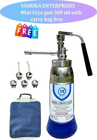 Mini Cryo Gun Liquid Nitrogen Sprayer Can for Dermatology Cryo Spray Cryo Container Capacity 300ml by Yashika Ent in Saudi Arabia