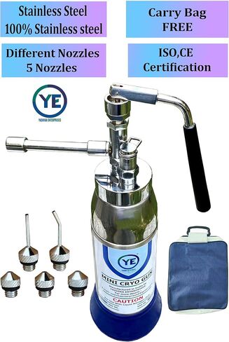 Mini Cryo Gun Liquid Nitrogen Sprayer Can for Dermatology Cryo Spray Cryo Container Capacity 300ml by Yashika Ent in Saudi Arabia