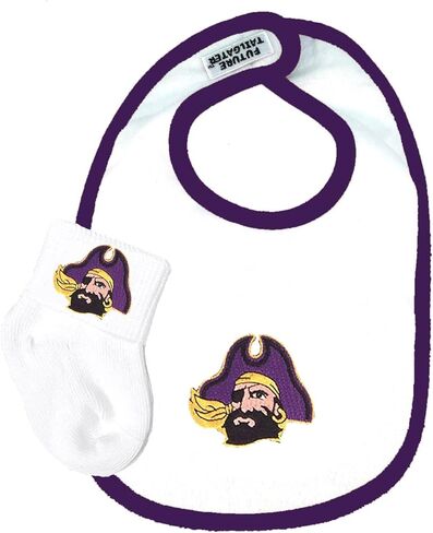 شرق كارولينا ecu القراصنة القطن bib وجوارب مجموعة in Kuwait