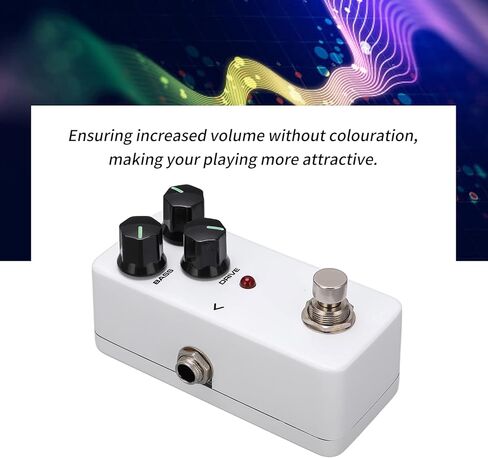 Guitar Effect Pedal BOOSTER Mini Single EQ Guitar Amplifier Booster White with Metal Shell in Saudi Arabia