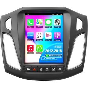 4+64 Android 13 Car Stereo for Ford Focus 2012-2018 ، 10.4 بوصة راديو شاشة تعمل باللمس مع Carplay/Android Auto ، GPS ، WiFi ، Bluetooth ، دعم OBD2/DVR/DSP in Saudi Arabia