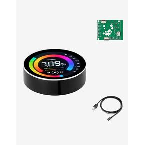 ESP32-C3 Development Board Round Knob Display 1.28 Inch 240×240 IPS TFT LCD for LVGL WiFi BLe Uart Rotary Display (Silver) in Saudi Arabia