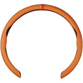 Leather Steering Wheel Cover, Universal for All Seasons, Perforated, Sweat Absorbing, Sports Card Style(Style 5) in Saudi Arabia
