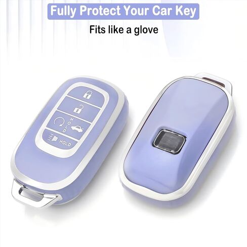 Lecart Key Fob Cover for Honda 2025 2024 2023 2022 CR-V Civic Pilot Accord HR-V Sport Touring 5 Buttons TPU Key Fob Case Soft Car Key Shell Protector 2 Pack White & Pink in Saudi Arabia