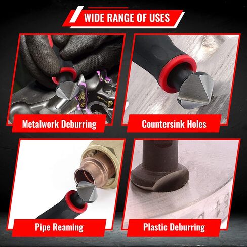 AFA Tooling - Extendable Neck Deburring Tool with 3 Extra Swivel Blades - Works on Metal, Resin, PVC Pipes, Copper, Plastic and 3D Printed Edges - Plumbing & 3D Printing Burr Removal Reamer Tool in Saudi Arabia