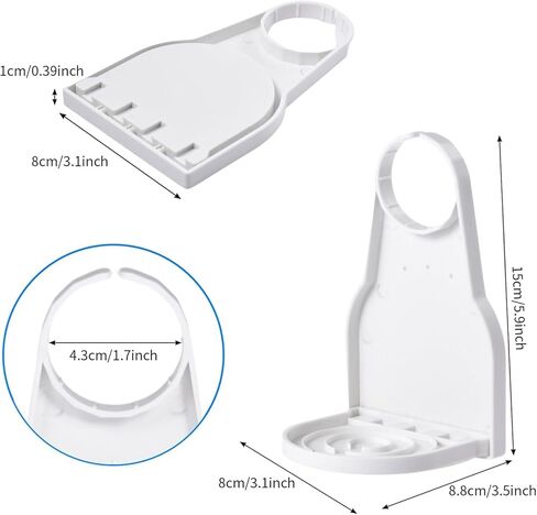 1PC White Detergent Dispenser Drip Tray for Fabric Softener Container Laundry Detergent Drip Catch Cup Holder Laundry Detergent Cup in Saudi Arabia