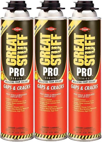 Dow Great Stuff Pro Gaps and Cracks 24 oz Gun Foam - 341557 - Pack of 3 in Saudi Arabia