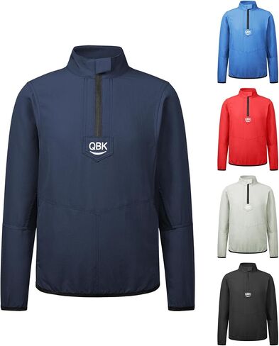 QBK 2T-17Y Toddler Baseball Cage Jacket Kids Batting Pullover Youth Windbreaker for boys and girls in Saudi Arabia