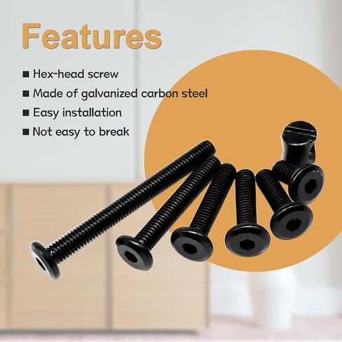 67PCS 6 Sizes Crib Hardware Replacement Kit, Bed Frame Bolts and Nuts Hardware for Furniture, Crib Screws DD026-b in Saudi Arabia