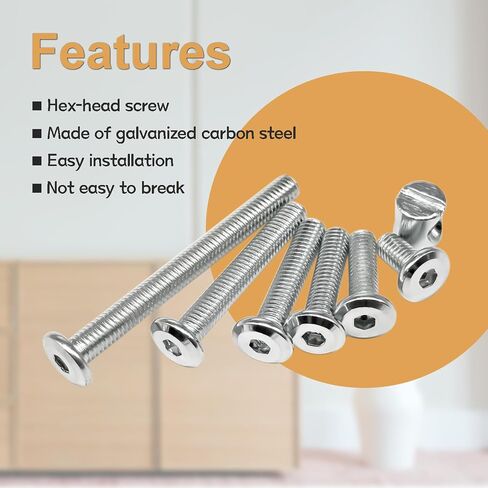 67PCS 6 Sizes Crib Hardware Replacement Kit, Bed Frame Bolts and Nuts Hardware for Furniture, Crib Screws DD026-b in Saudi Arabia