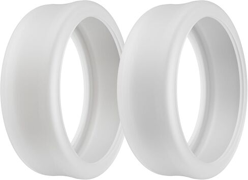 DDJ [2Pack] Ultra -Thin Silicone Cover for Samsung Galaxy Ring, Ring Protector for Oura Ring/RingConn/Ultrahuman Ring AIR Sizing Kit, Sizing M for Rings 11/12/13 (Black/Transparent) in Kuwait