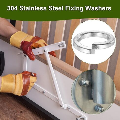 PATIKIL 25 Pcs Split Lock Washer, M12 Spring Lock Washer 304 Stainless Steel Lock Washers Assortment Kit for Screws Bolts, Silver in Saudi Arabia