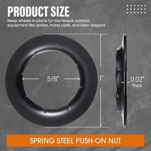Plulu 8 pack usp on washers spring Steel Washers Dolly Wheel Lock Washers تناسب 5/8 قضبان محور دوللي مع الانتهاء من الفوسفات المزيوت in Saudi Arabia