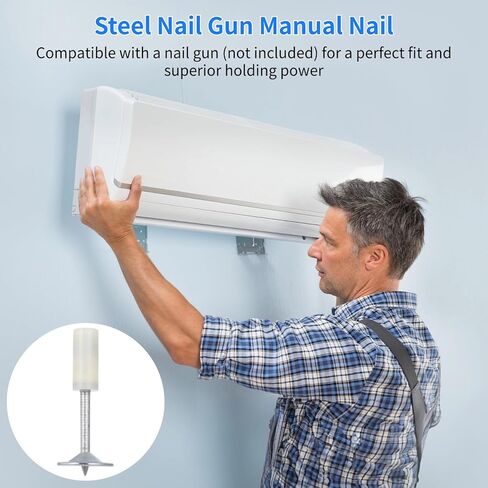200 PCS Steel Concrete Nails - Nail Gun Manual Nails, 7.3mm Round Wall Fastening Nails, Home DIY Nail Gun Accessories for Concrete Ceiling Cable Ducts Fixed Slotting Device Repair Tool in Saudi Arabia