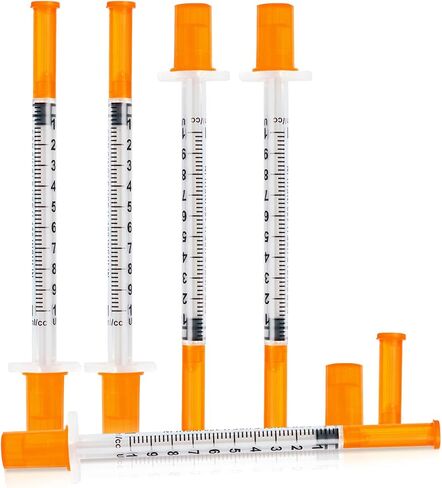 1ml 31G 5/16 Inch Scientists Lab Syringes, Individually Wrapped, 20-Pack, for Scientific Research, Refilling, or Dispensing in Saudi Arabia