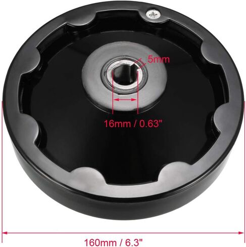 uxcell Hand Wheel 160mm Diameter 16mm Hole Diameter,for Milling Machine in Saudi Arabia