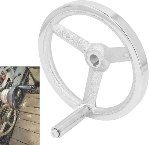 18x200mm Lathe Hand Wheel Cast Iron Round Handwheel with Handle for Milling Machine and Grinder in Saudi Arabia