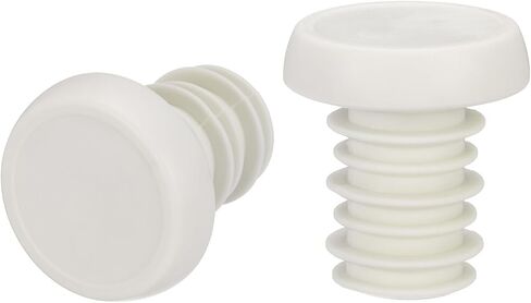 HARFINGTON 1 Pairs Bike Handlebar End Plugs Bar End Caps Expanding Locking Handlebar End Plugs for Most Bike MTB Road BMX Fixed Gear Bike, White in Saudi Arabia