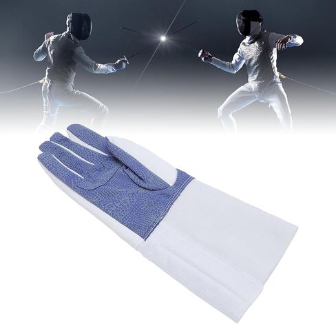 قفاز المبارزة ، قبضة آمنة مع جزيئات بلاستيكية عالية الكثافة ، سلامة يدوية شاملة لـ EPEE ، بطانة النسيج القابلة للتنفس للراحة (L) in Saudi Arabia